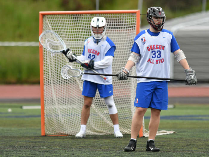 Oregon high school boys lacrosse 2022 all star game Taylor Balkom 24